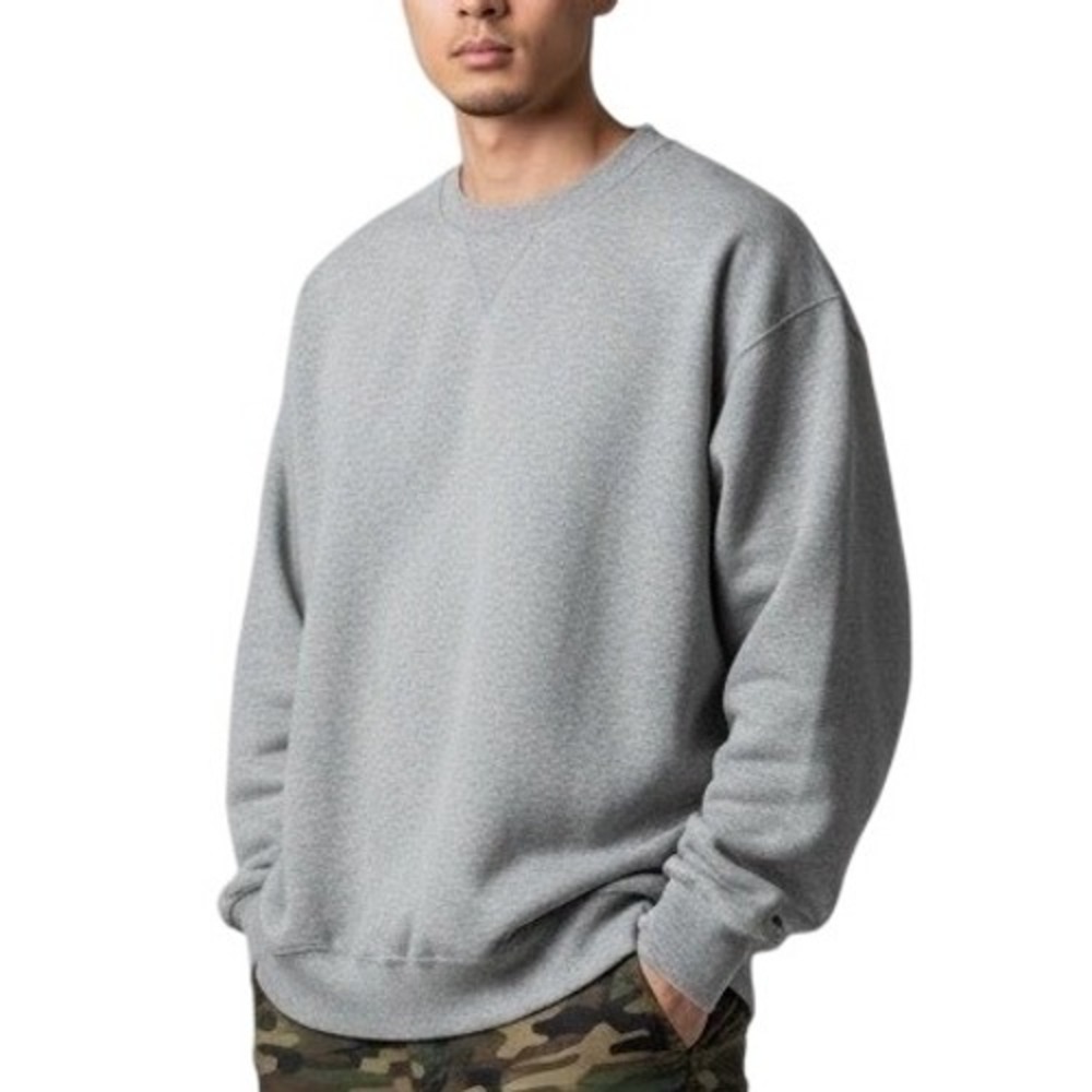 Vintage Jerzees Super Sweats Sweatshirt Mens 2XL Gray Pullover‎ Crewneck Blank
